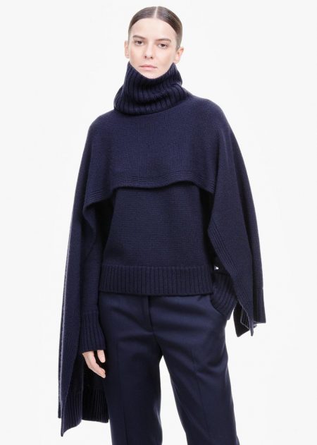 Accessories | Womens Jil Sander Knitted Cashmere Scarf Midnight
