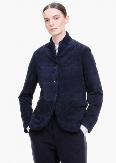 Coats And Jackets | Womens Bergfabel Suede Tyrol Jacket Navy