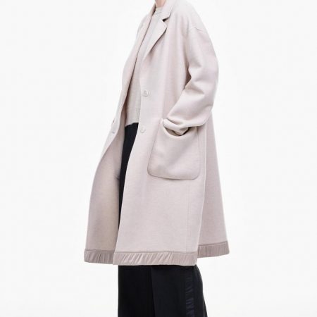 Coats And Jackets | Womens Zanini Double-face Cashmere Coat Raw White