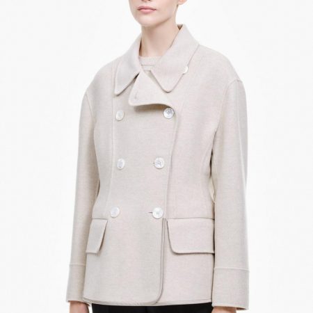 Coats And Jackets | Womens Zanini Double-face Cashmere Peacoat Raw White