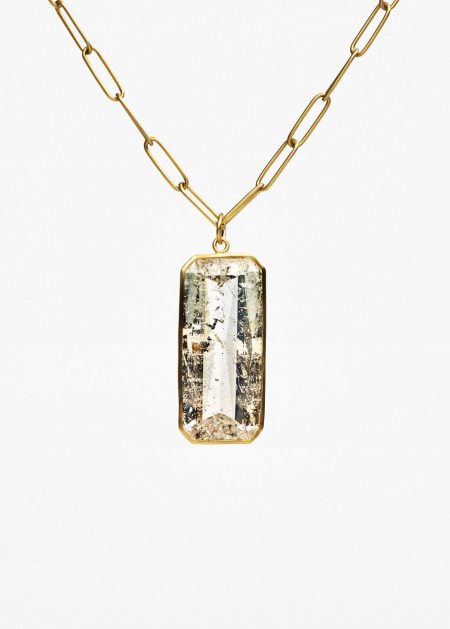 Jewelry | Womens Maria Beaulieu Emerald Cut Bi Color Morganite Pendant