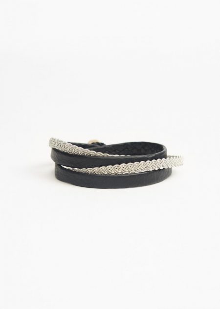 Jewelry | Womens Maria Rudman Loose Wrap Bracelet Black