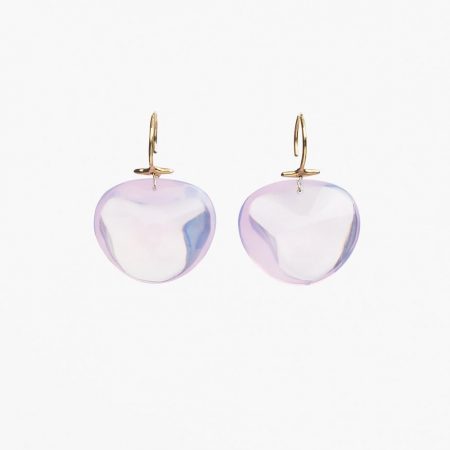 Jewelry | Womens Tenthousandthings Lavender Quartz Turtle Shell Earrings
