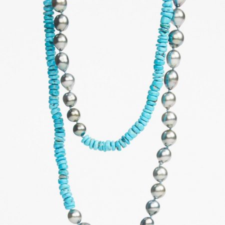 Jewelry | Womens Will Hanigan Pearls Turquoise And Tahitian Pearl Necklace