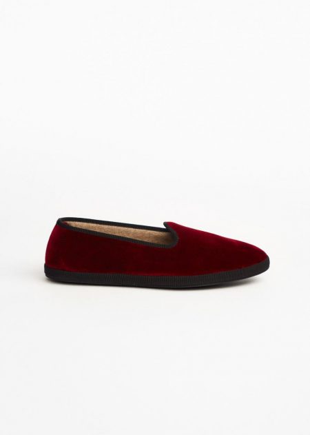 Shoes | Womens Alonpi Velvet Slippers Burgundy