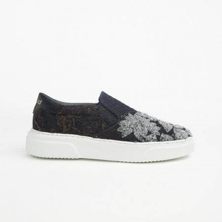 Shoes | Womens By Walid Embroidered Slip On Sneakers