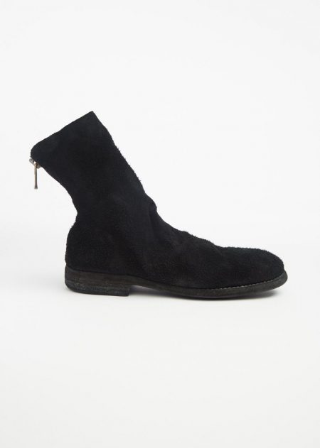Shoes | Womens Guidi Back Zip Boots Black Suede