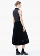 Skirts | Womens Zanini Pleated Skirt Black Velvet
