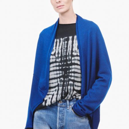 Sweaters | Womens Suzusan Short Cape Royal Blue/ Blue Shibori