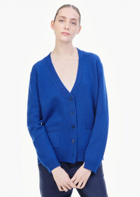 Sweaters | Womens Tiina The Store V-neck Cashmere Cardigan Sapphire Blue