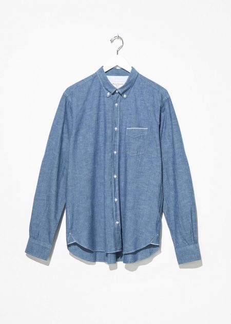 Tops | Mens Officine Generale Button Down Shirt Chambray