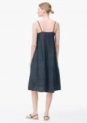 Dresses | Womens Aodress Embroidered Silk Slip Dress Black
