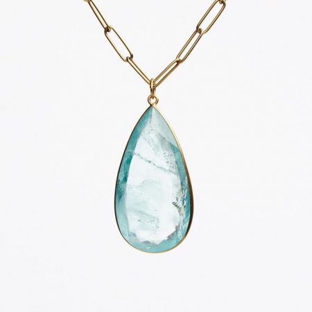 Jewelry | Womens Maria Beaulieu Aquamarine Slab Pendant